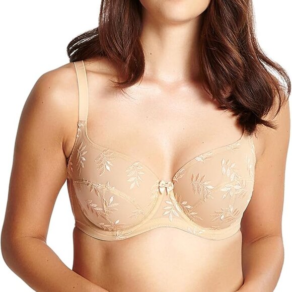 Panache Cream Floral Bra - Picture 1 of 5